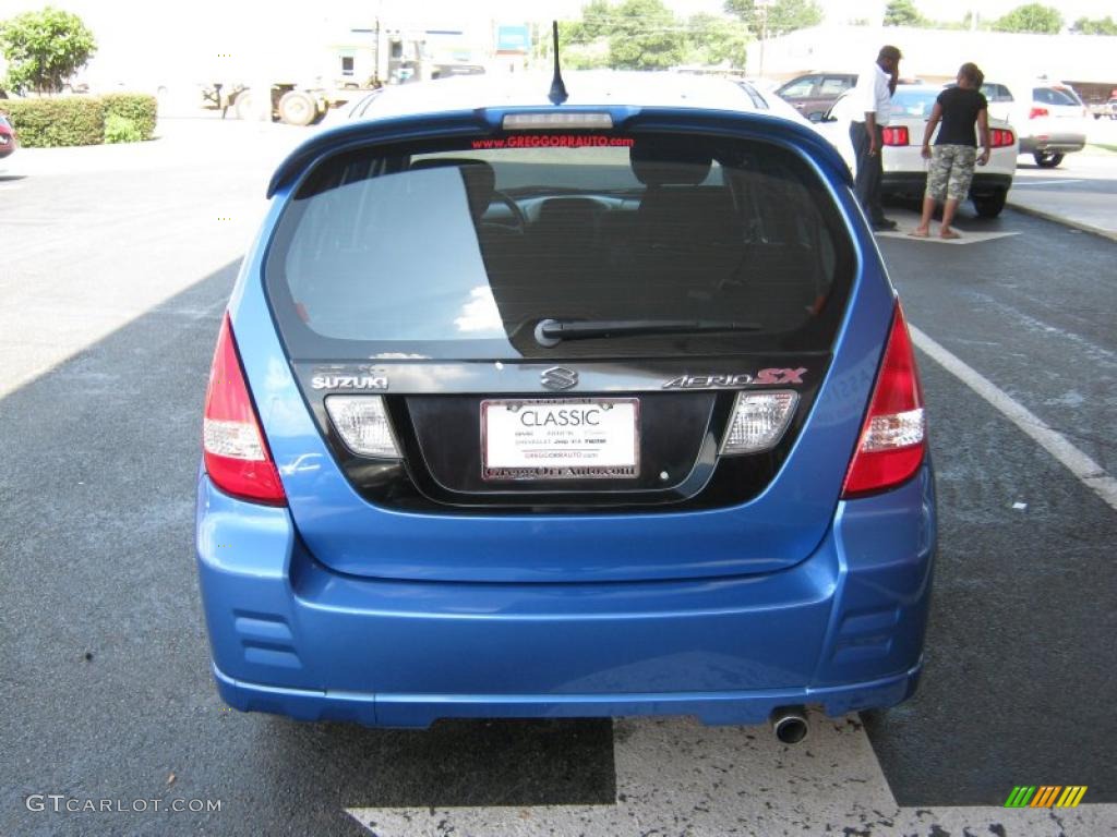 2004 Aerio SX Sport Wagon - Cosmic Blue Metallic / Black photo #4