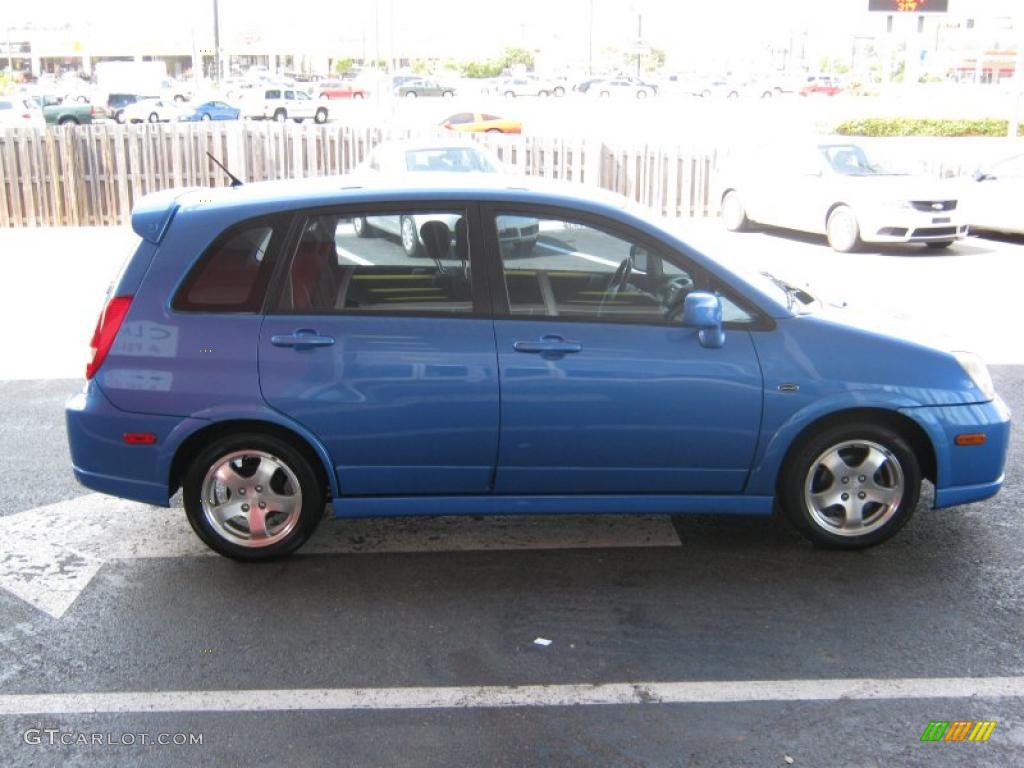 2004 Aerio SX Sport Wagon - Cosmic Blue Metallic / Black photo #6