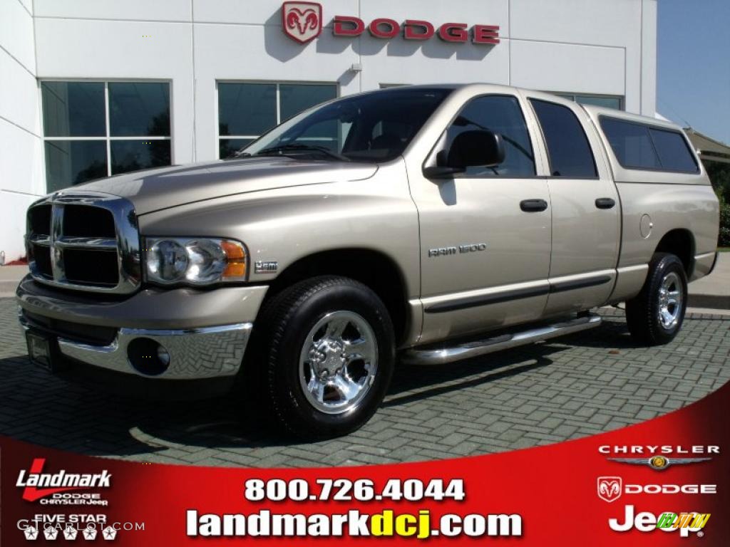 2005 Ram 1500 SLT Quad Cab - Light Almond Pearl / Dark Slate Gray photo #1