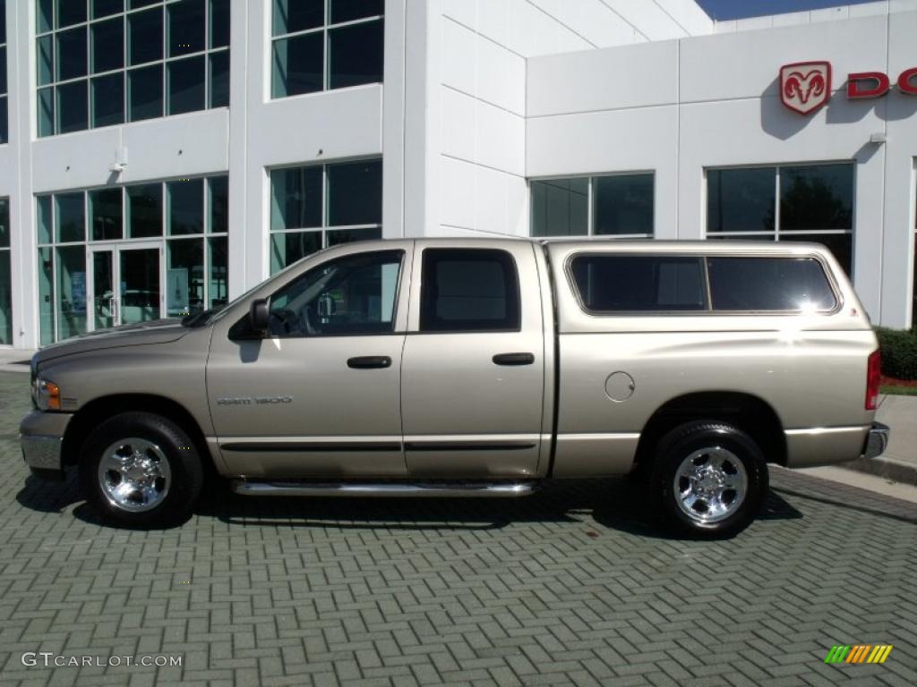 2005 Ram 1500 SLT Quad Cab - Light Almond Pearl / Dark Slate Gray photo #2