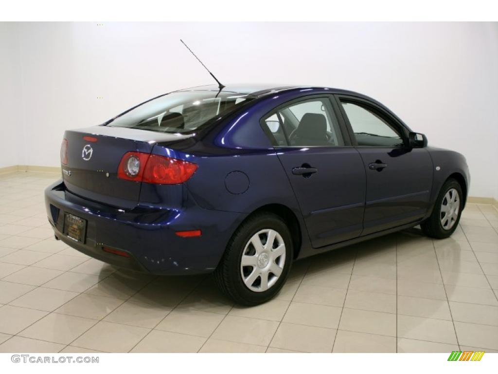 2006 MAZDA3 i Sedan - Strato Blue Mica / Black photo #7