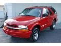 2002 Victory Red Chevrolet Blazer LS  photo #3