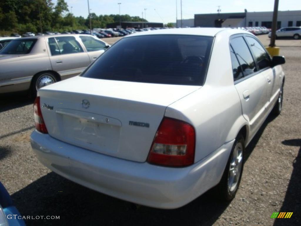 2003 Protege LX - Pure White / Beige photo #2