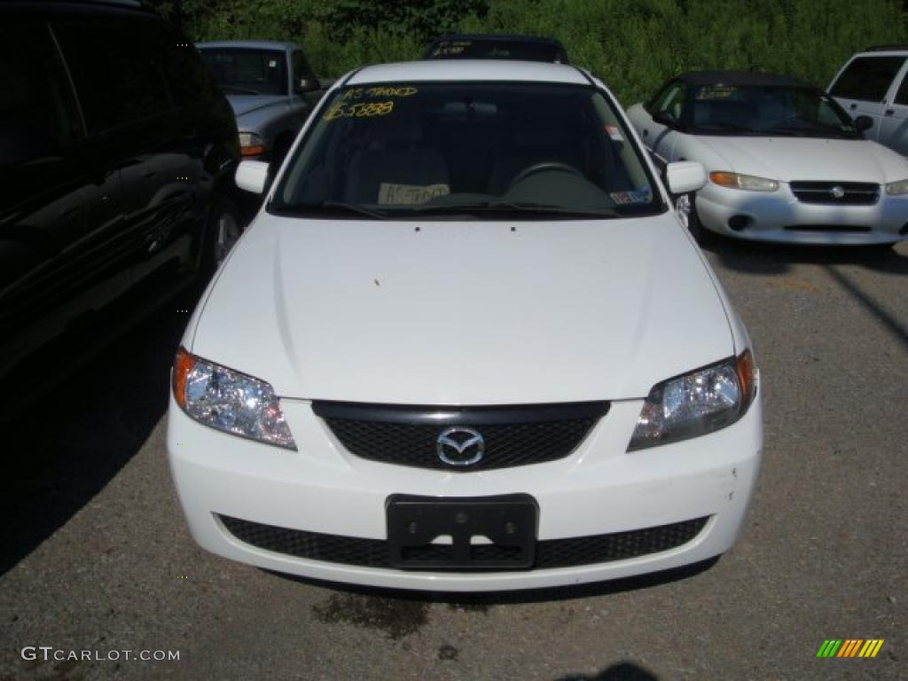 2003 Protege LX - Pure White / Beige photo #5