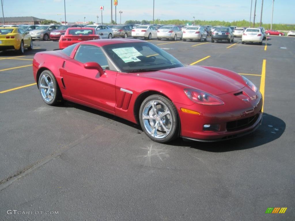 2011 Corvette Grand Sport Coupe - Crystal Red Tintcoat Metallic / Cashmere photo #3