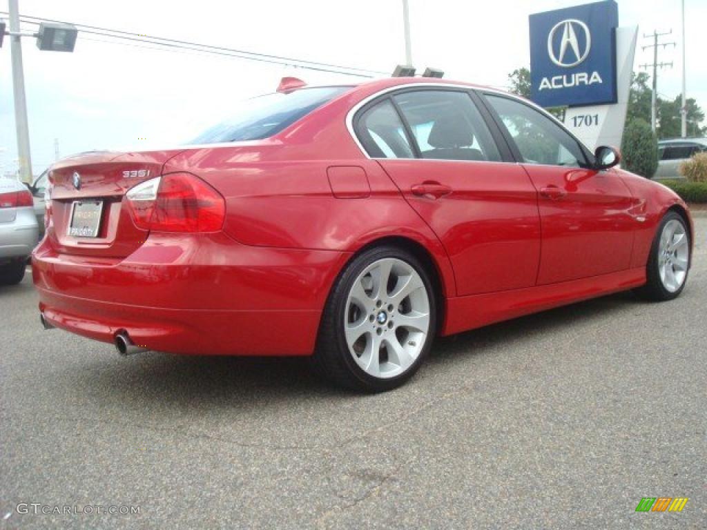 2007 3 Series 335i Sedan - Crimson Red / Black photo #6