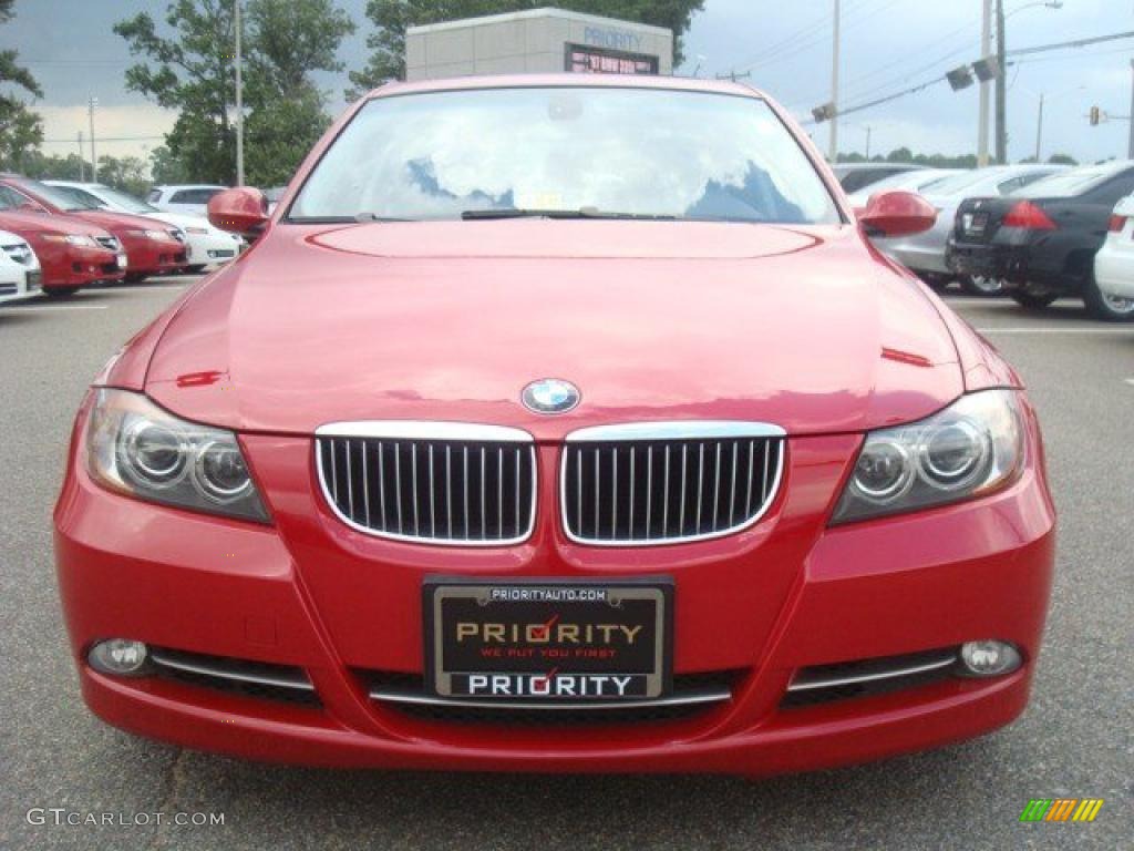 2007 3 Series 335i Sedan - Crimson Red / Black photo #9