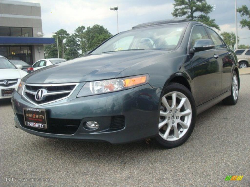 2006 TSX Sedan - Deep Green Pearl / Parchment photo #1