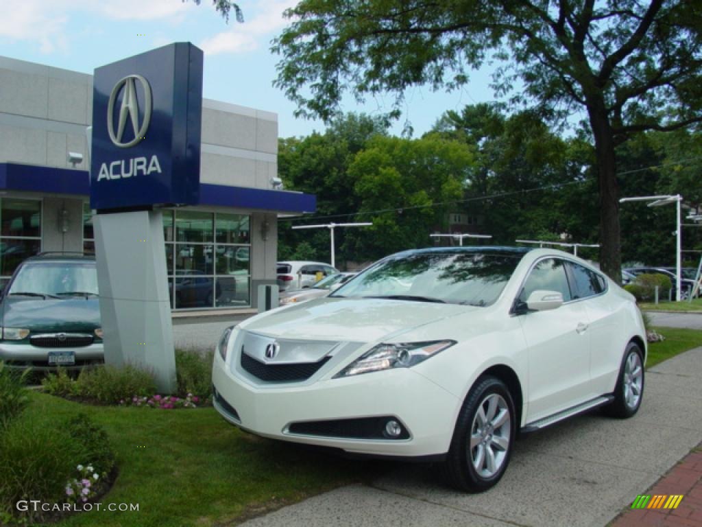 2010 ZDX AWD Technology - Aspen White Pearl / Taupe photo #1