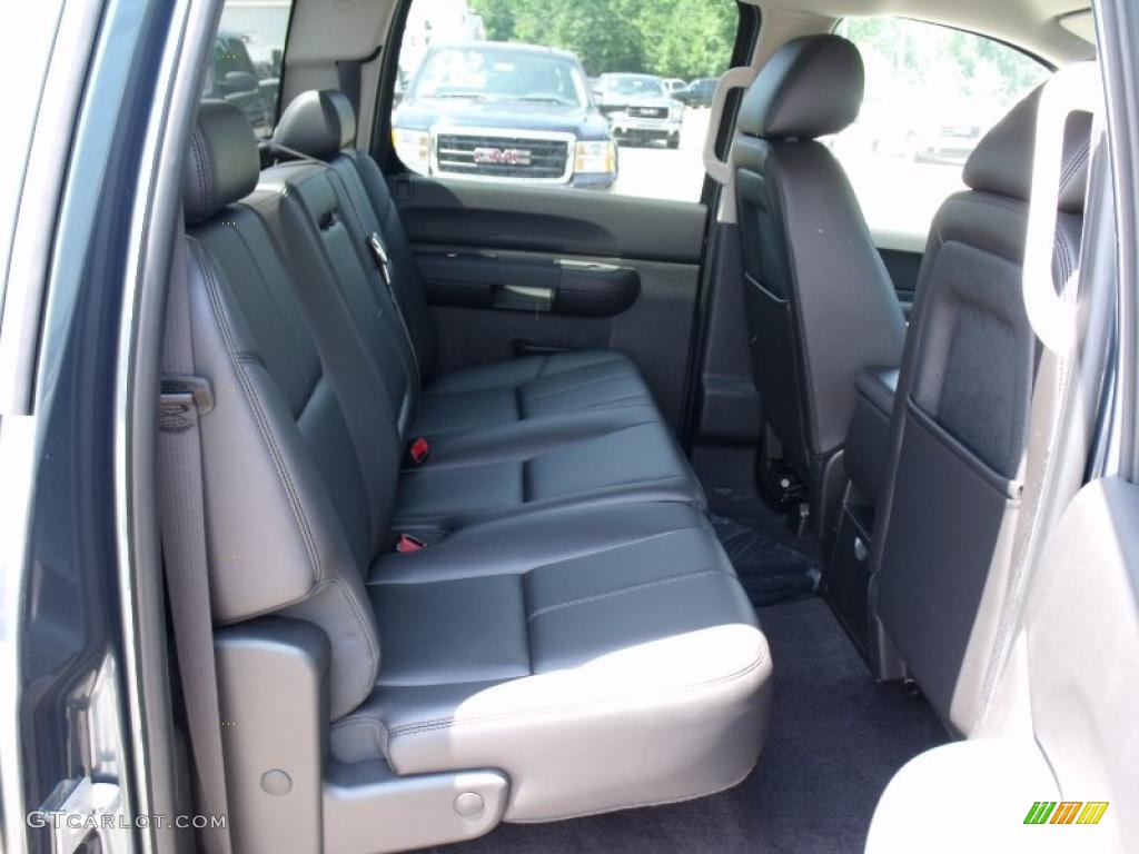 2010 Sierra 1500 SLE Crew Cab - Stealth Gray Metallic / Ebony photo #15