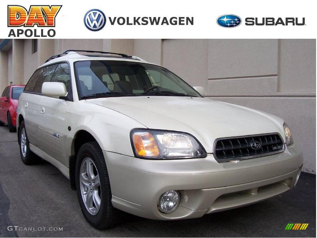 2004 Outback 3.0 L.L.Bean Edition Wagon - White Frost Pearl / Beige photo #1