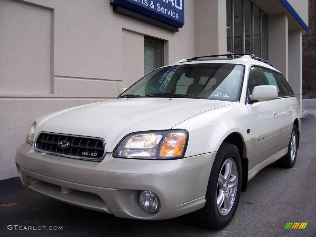 2004 Outback 3.0 L.L.Bean Edition Wagon - White Frost Pearl / Beige photo #2