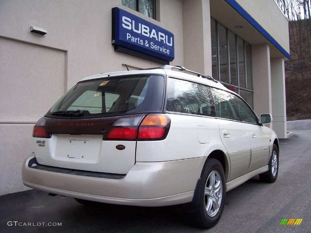 2004 Outback 3.0 L.L.Bean Edition Wagon - White Frost Pearl / Beige photo #3