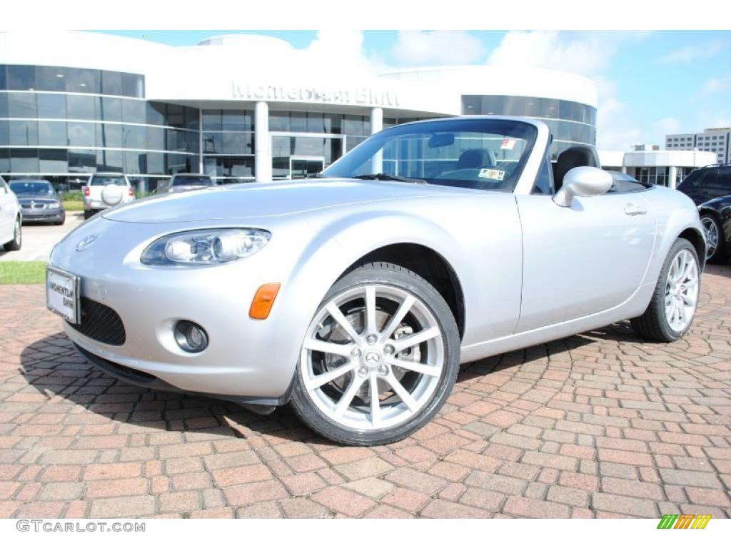 2007 MX-5 Miata Touring Roadster - Sunlight Silver Metallic / Black photo #1