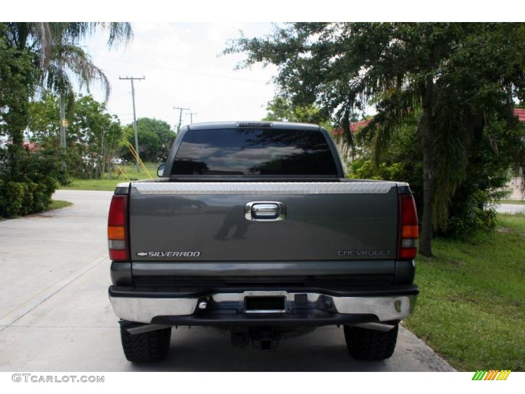 2001 Silverado 2500HD LS Extended Cab 4x4 - Medium Charcoal Gray Metallic / Medium Gray photo #9