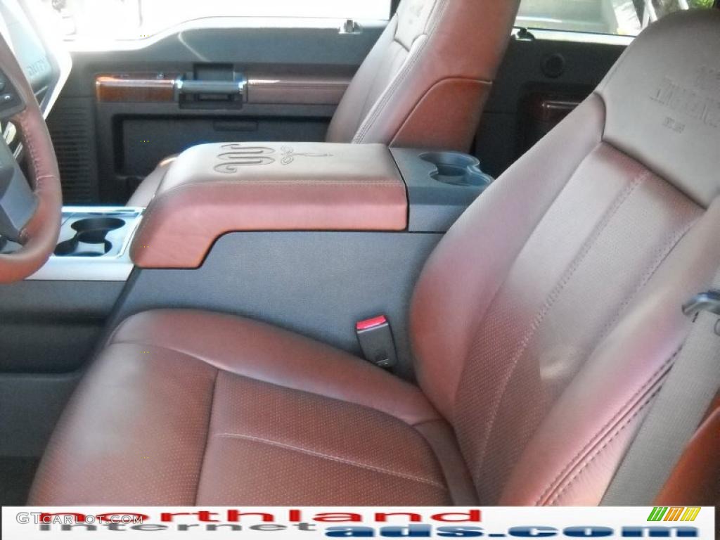 2011 F450 Super Duty King Ranch Crew Cab 4x4 Dually - Tuxedo Black Metallic / Chapparal Leather photo #11