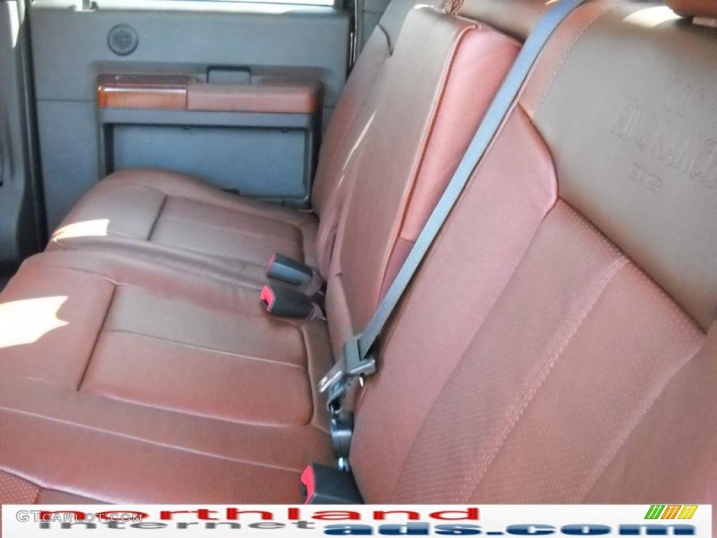 2011 F450 Super Duty King Ranch Crew Cab 4x4 Dually - Tuxedo Black Metallic / Chapparal Leather photo #14