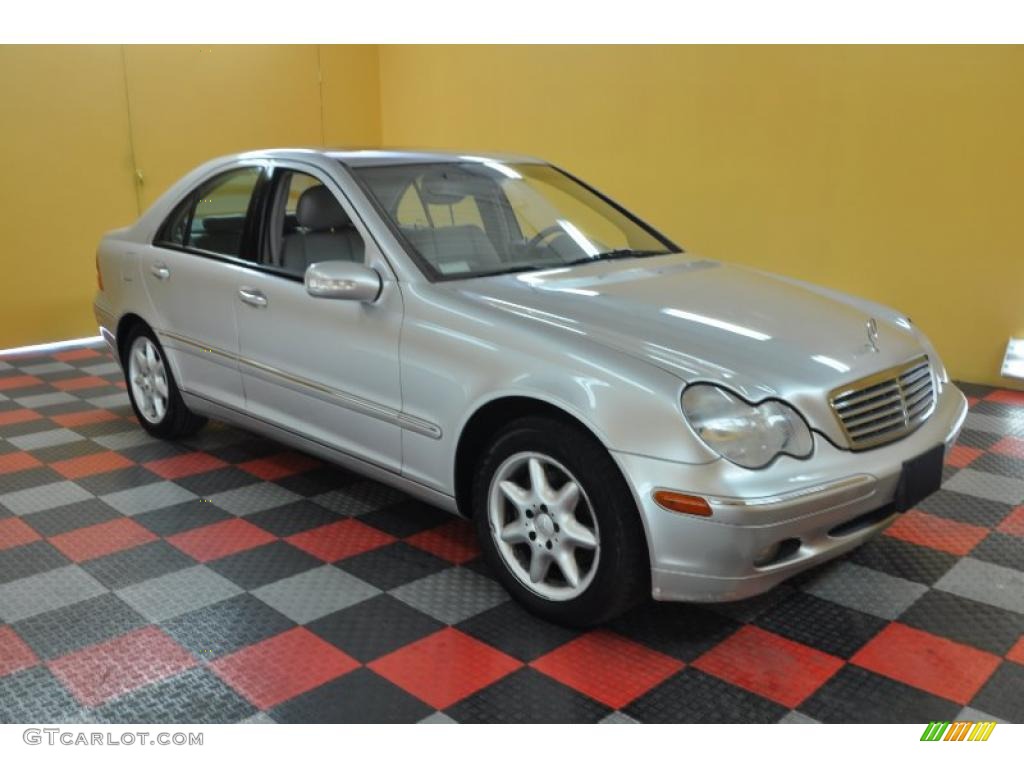 2001 C 320 Sedan - Brilliant Silver Metallic / Ash photo #1