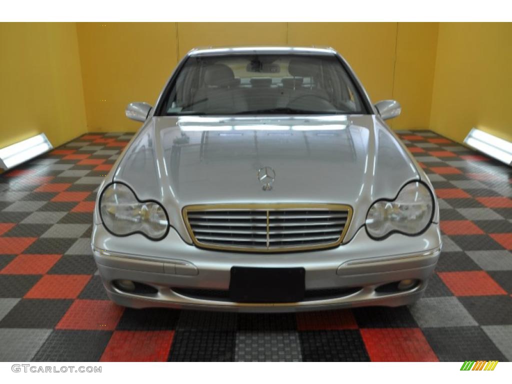 2001 C 320 Sedan - Brilliant Silver Metallic / Ash photo #2