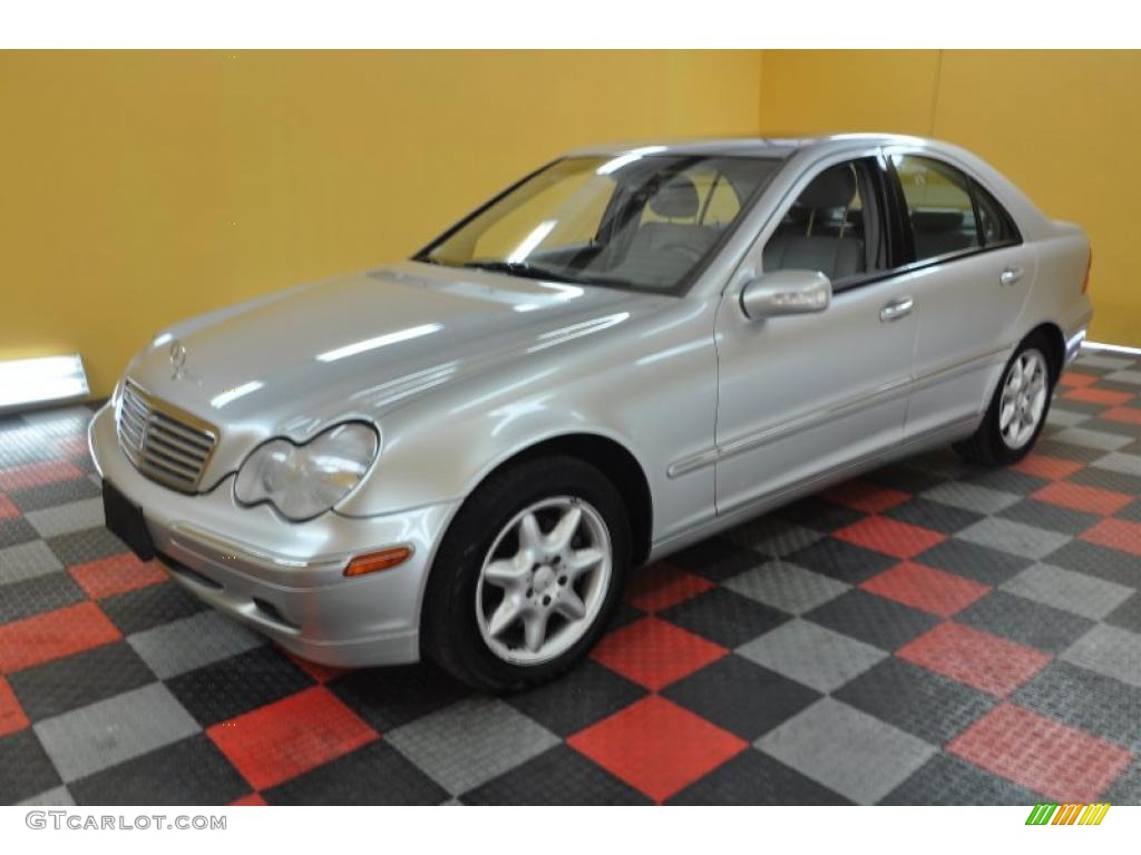 2001 C 320 Sedan - Brilliant Silver Metallic / Ash photo #3