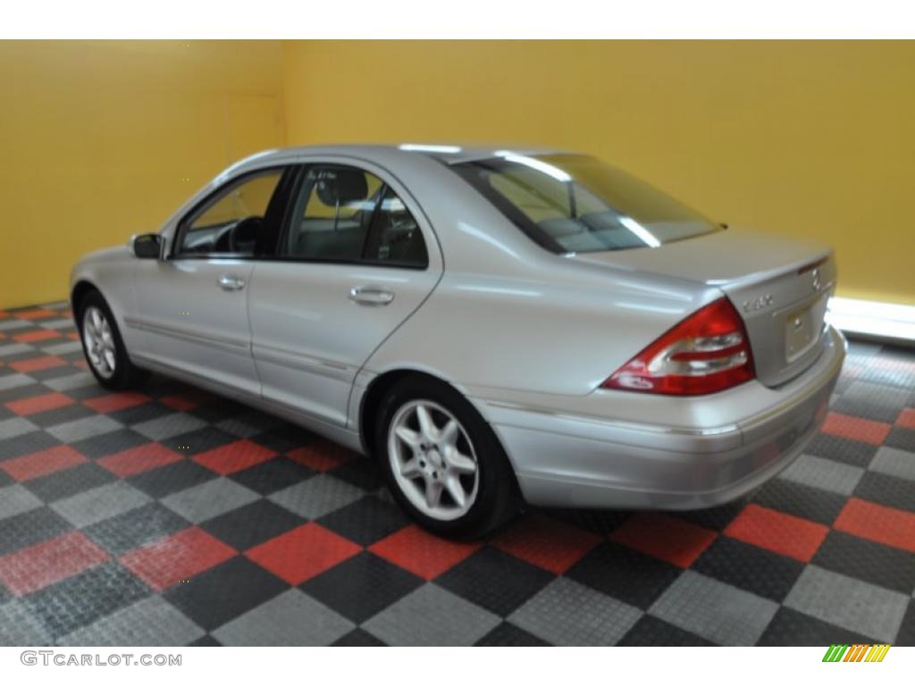 2001 C 320 Sedan - Brilliant Silver Metallic / Ash photo #4