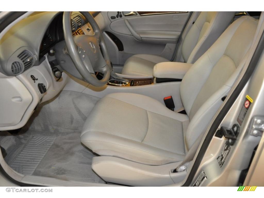2001 C 320 Sedan - Brilliant Silver Metallic / Ash photo #13