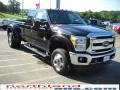 Tuxedo Black - F350 Super Duty XLT SuperCab 4x4 Dually Photo No. 4