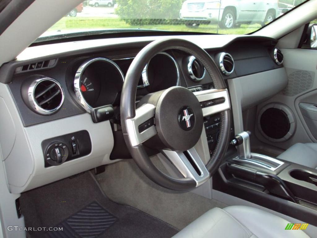 2006 Mustang GT Premium Coupe - Satin Silver Metallic / Light Graphite photo #6
