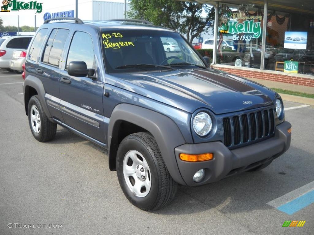 2002 Liberty Sport 4x4 - Steel Blue Pearlcoat / Dark Slate Gray photo #1