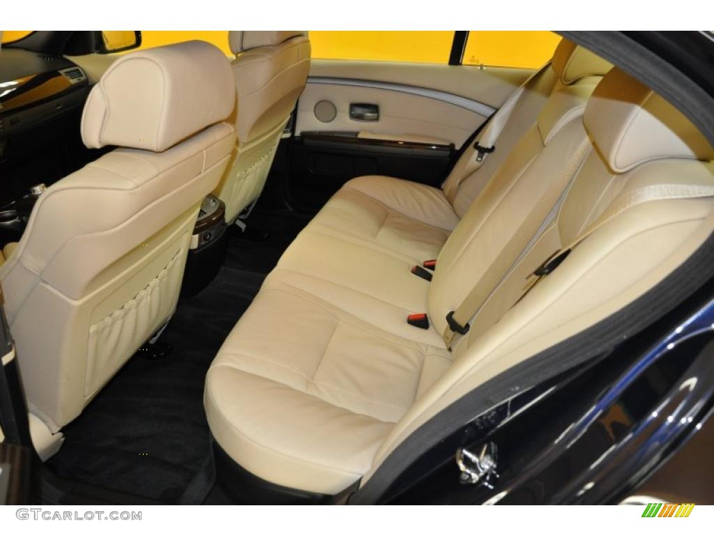 2008 7 Series 750i Sedan - Monaco Blue Metallic / Cream Beige photo #16