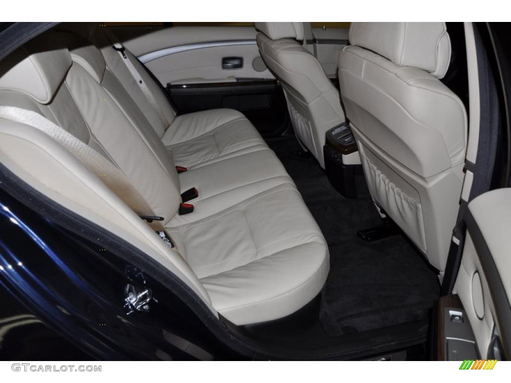 2008 7 Series 750i Sedan - Monaco Blue Metallic / Cream Beige photo #18
