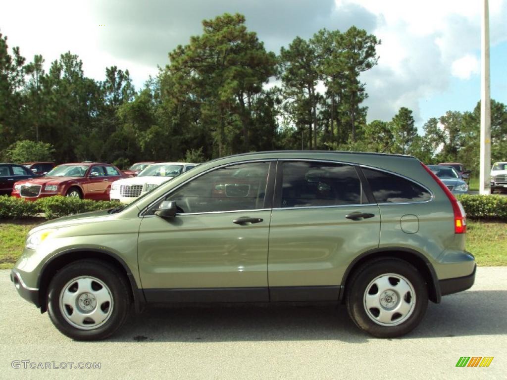 2008 CR-V LX - Green Tea Metallic / Ivory photo #2