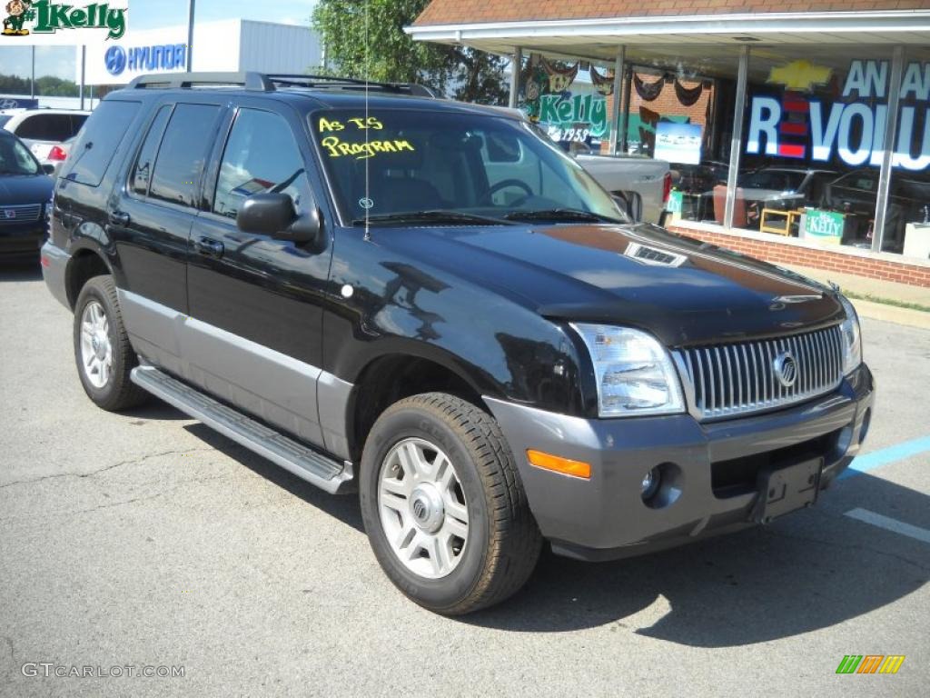 2005 Mountaineer V6 AWD - Black / Midnight Grey photo #1