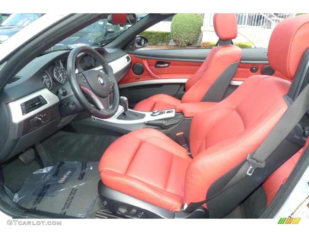2008 3 Series 335i Convertible - Titanium Silver Metallic / Coral Red/Black photo #9