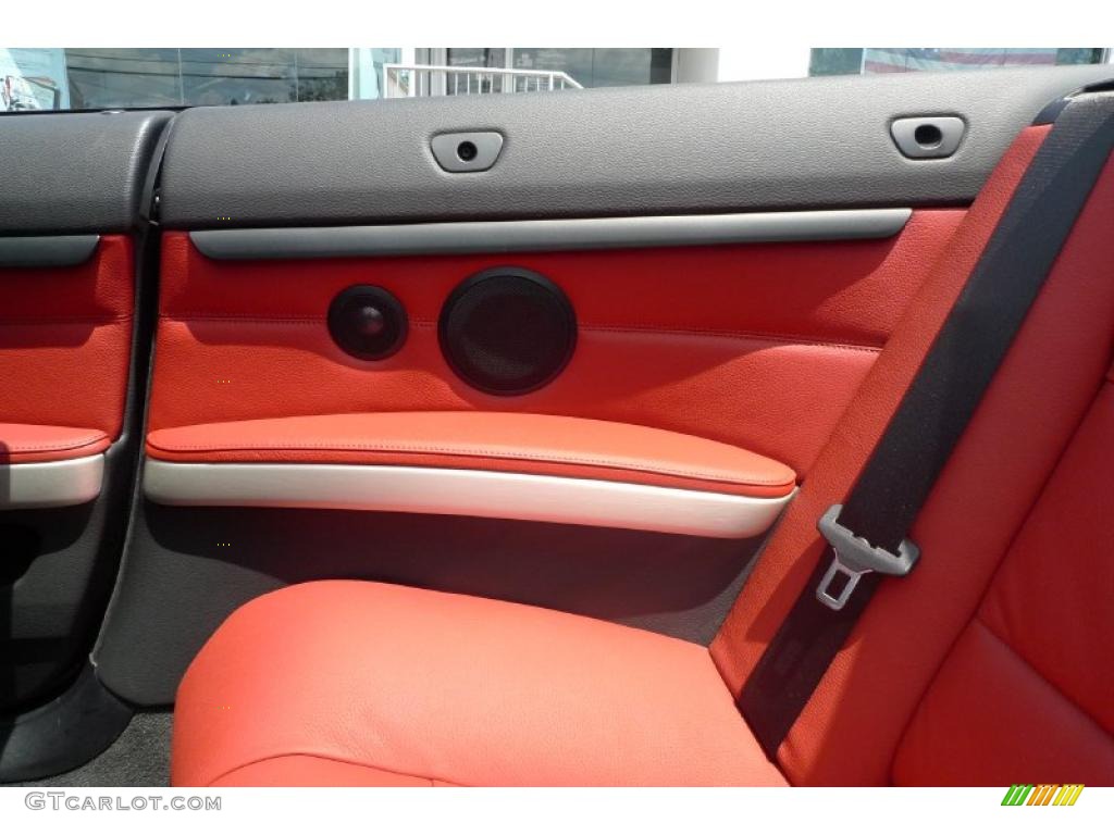 2008 3 Series 335i Convertible - Titanium Silver Metallic / Coral Red/Black photo #28