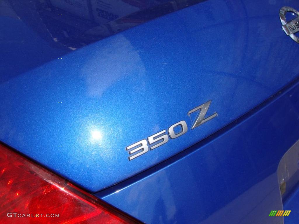 2004 350Z Enthusiast Roadster - Daytona Blue Metallic / Frost photo #8