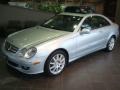 2007 Iridium Silver Metallic Mercedes-Benz CLK 350 Coupe  photo #2