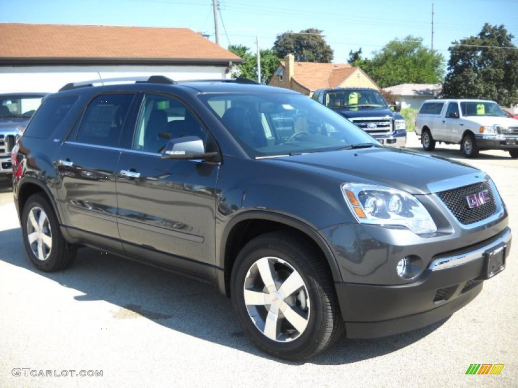 2011 Acadia SLT - Cyber Gray Metallic / Ebony photo #6