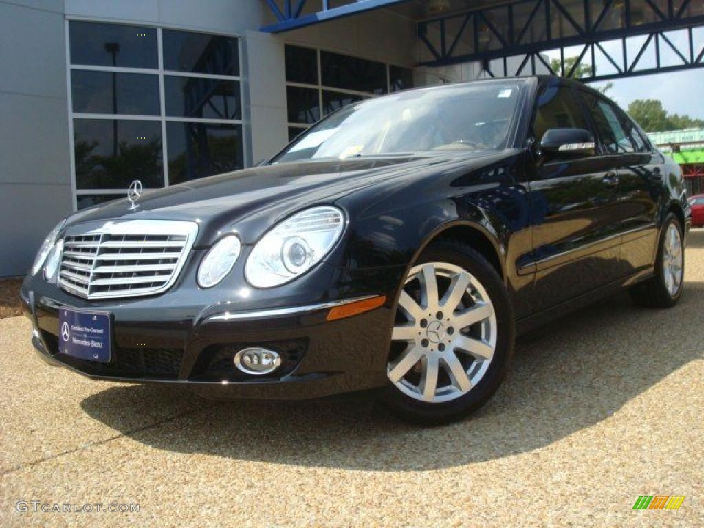 2008 E 320 BlueTEC Sedan - Black / Cashmere photo #1