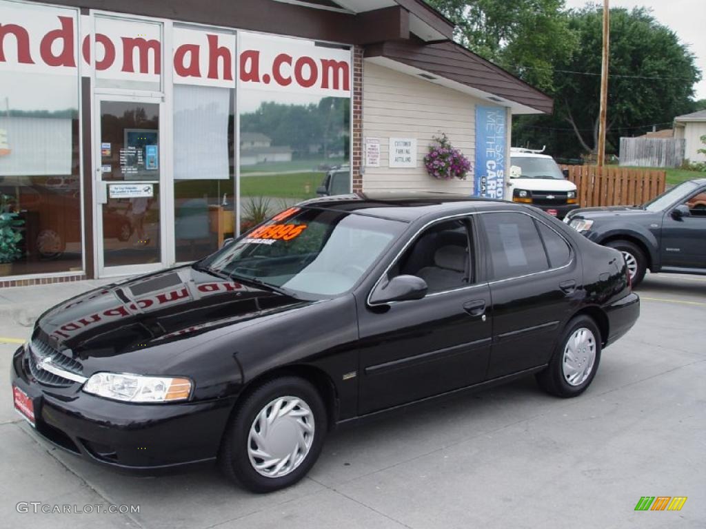 2001 Altima GXE - Super Black / Dusk photo #3