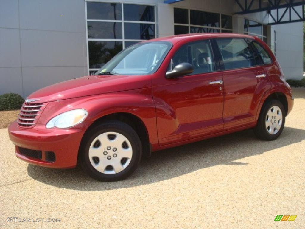 2007 PT Cruiser  - Inferno Red Crystal Pearl / Pastel Slate Gray photo #2