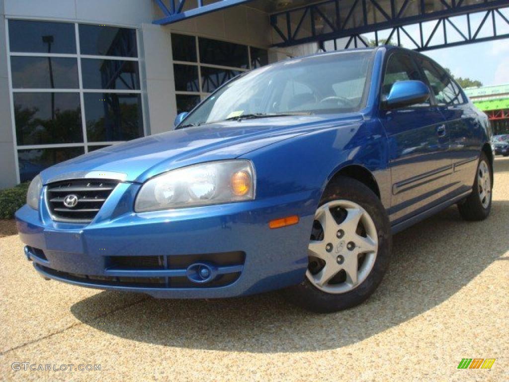 2006 Elantra GLS Sedan - Tidal Wave Blue / Gray photo #1