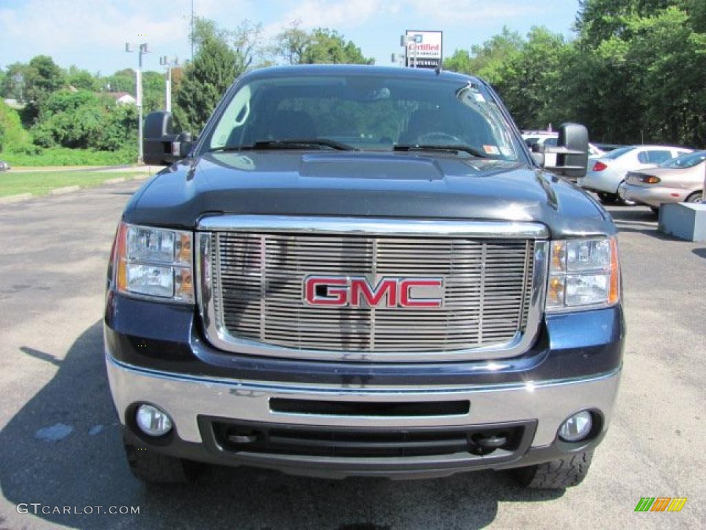 2007 Sierra 2500HD SLE Crew Cab 4x4 - Deep Blue Metallic / Ebony Black photo #2