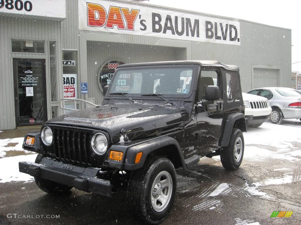 2006 Wrangler SE 4x4 - Black / Dark Slate Gray photo #1