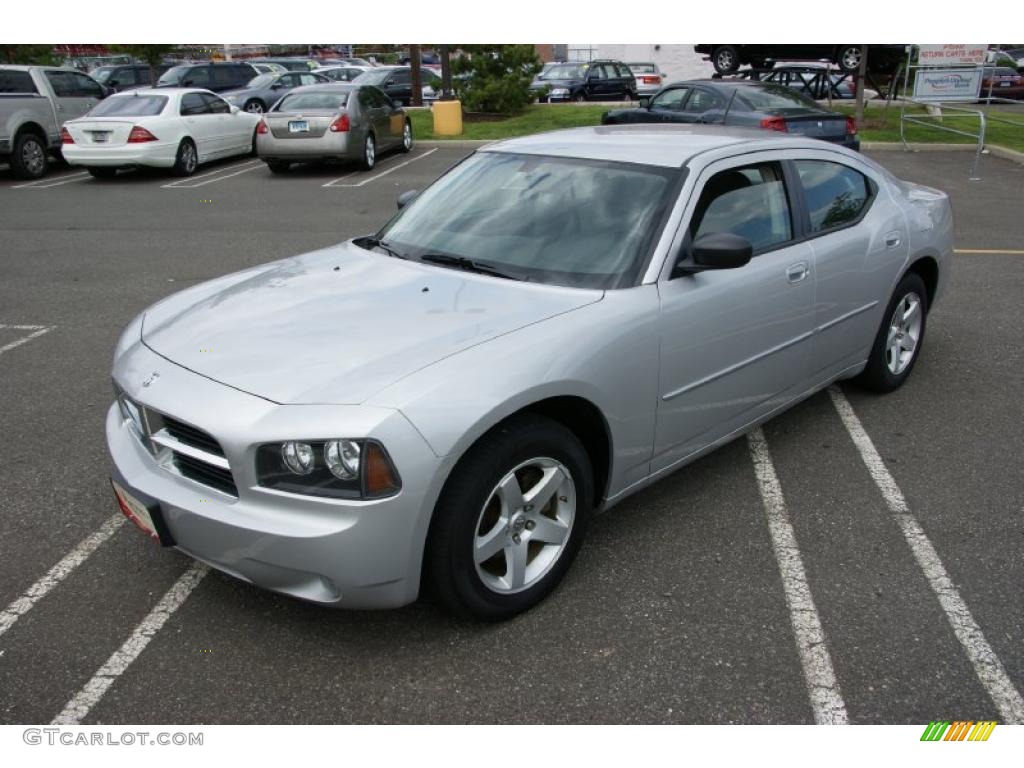 2008 Charger SXT - Bright Silver Metallic / Dark Slate Gray photo #1