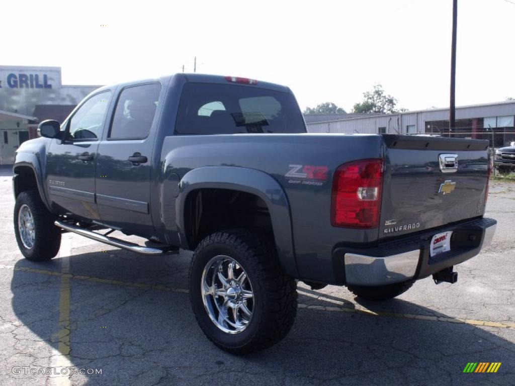 2010 Silverado 1500 LT Z92 Crew Cab 4x4 - Blue Granite Metallic / Ebony photo #3