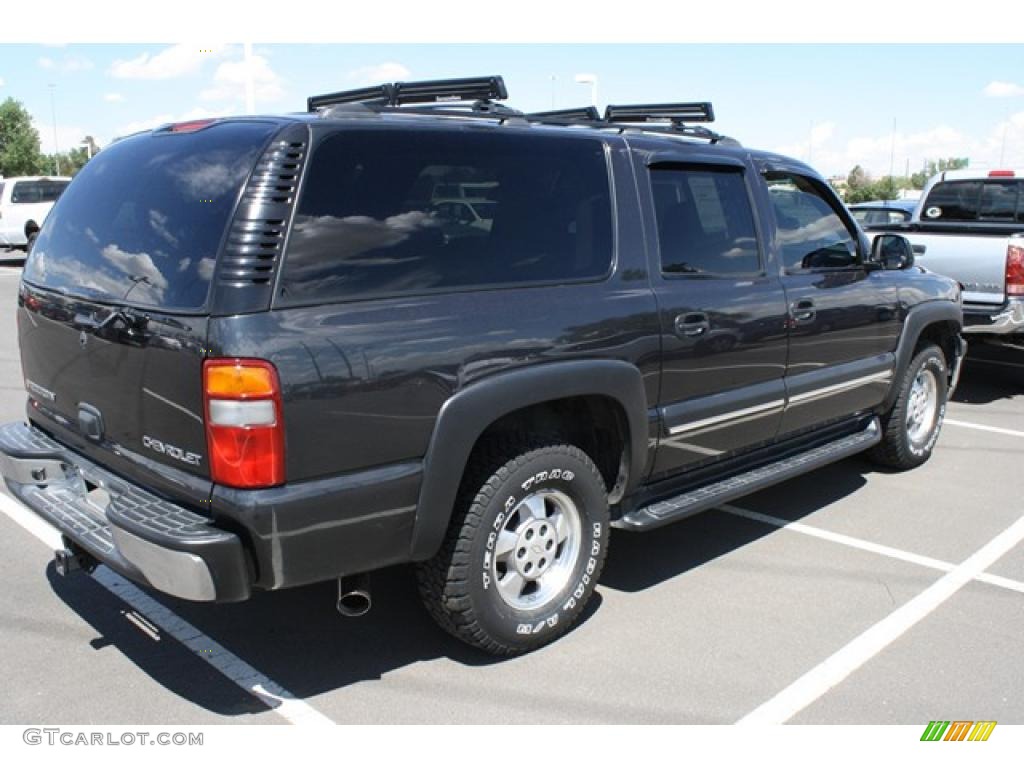 2003 Suburban 1500 4x4 - Black / Tan/Neutral photo #1