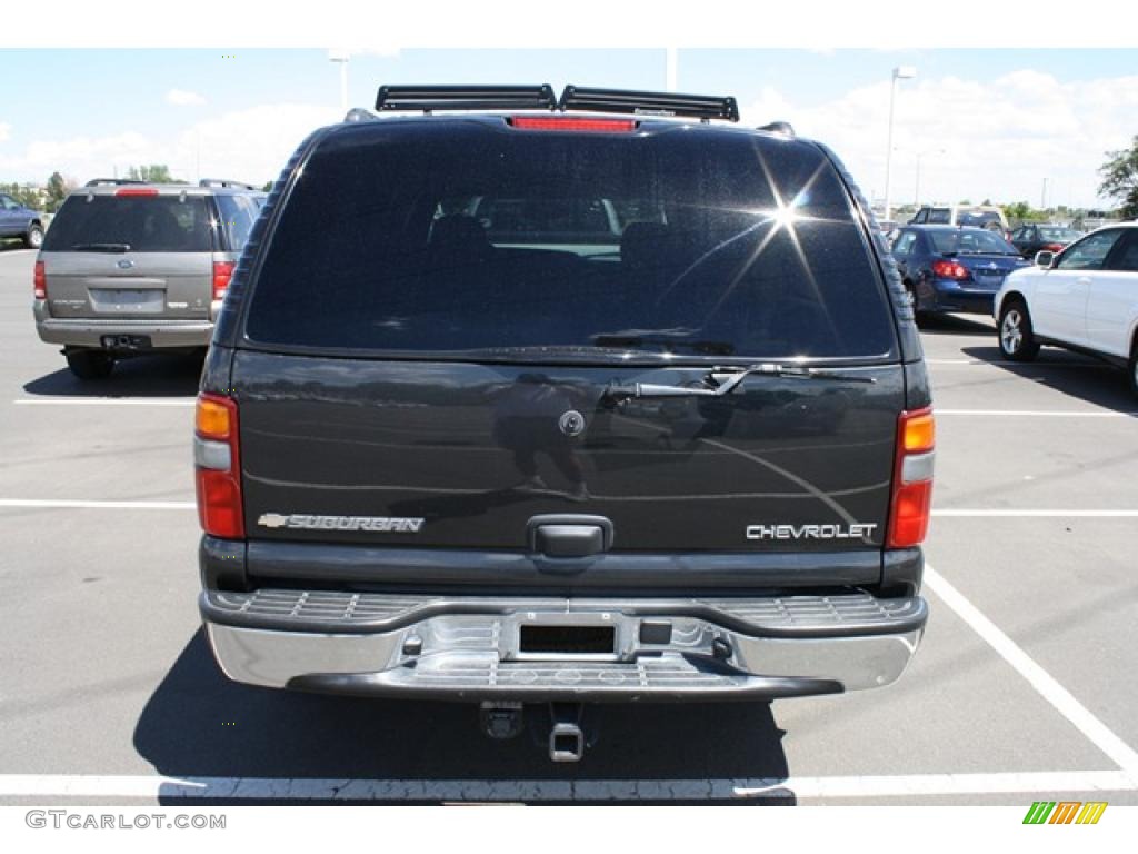 2003 Suburban 1500 4x4 - Black / Tan/Neutral photo #2