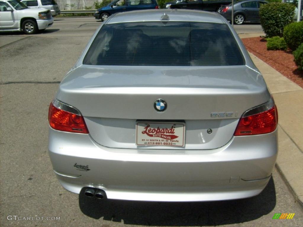 2006 5 Series 525i Sedan - Titanium Silver Metallic / Black photo #4