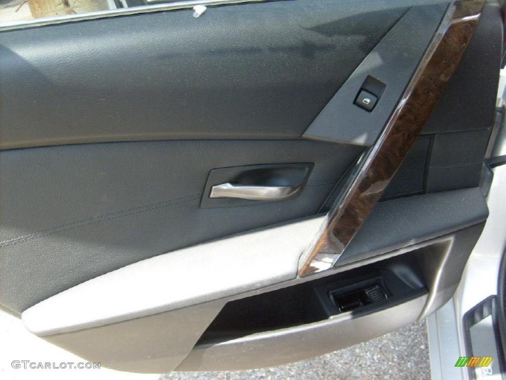 2006 5 Series 525i Sedan - Titanium Silver Metallic / Black photo #17